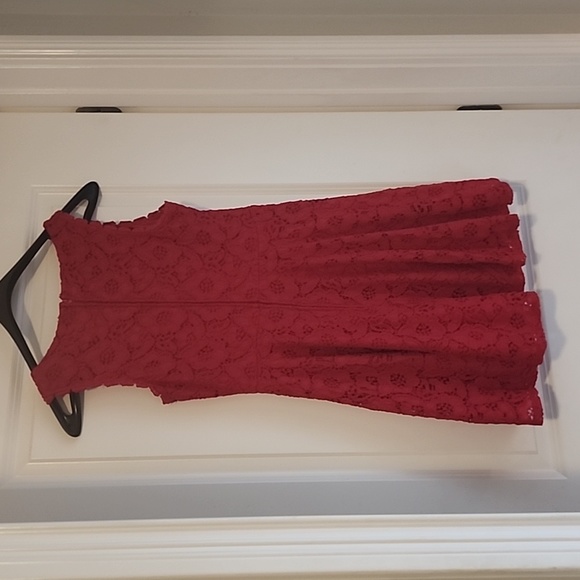 City Studio Red Lace Sleeveless Dress - Picture 2 of 8